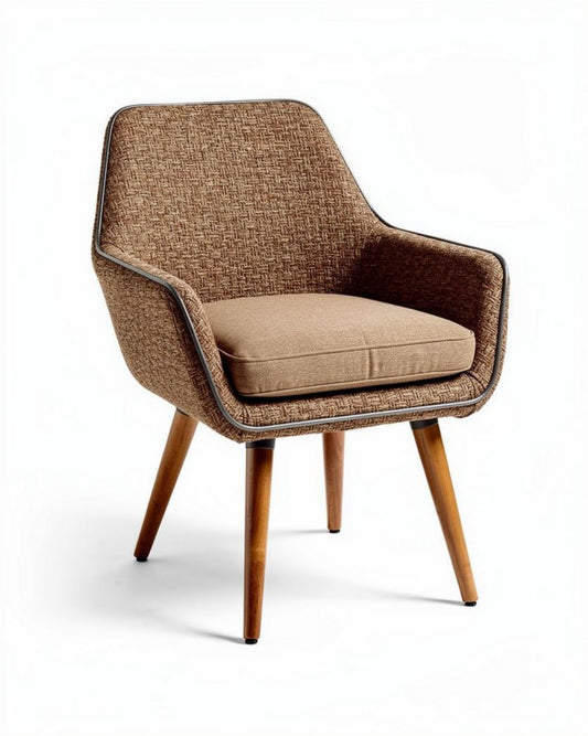 Fauteuil confortable en tissu d'ameublement pour salon - 70 x 70 x 80cm