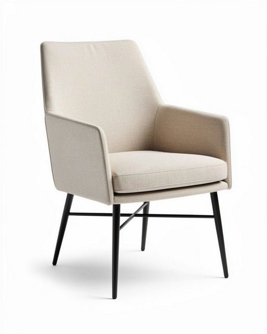Fauteuil moderne en tissu pour salon ou bureau - 70 x 70 x 90cm