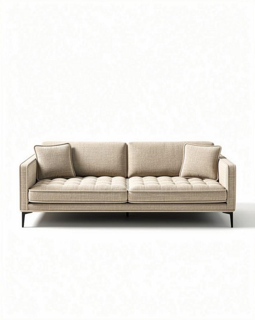Canapé modulable pour salon en tissu - 210 x 90 x 85cm